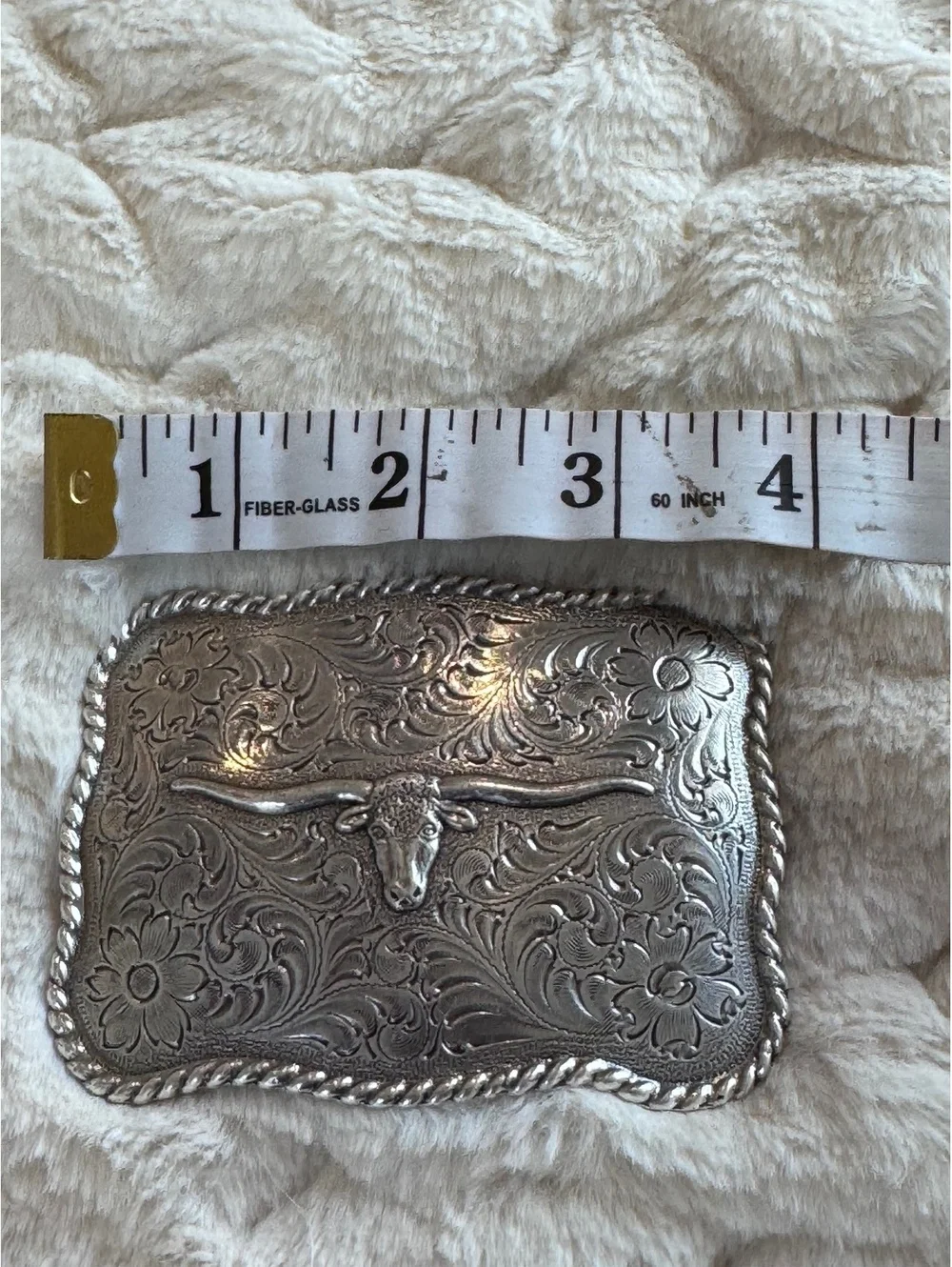 Beautiful Vintage Nocona Longhorn Belt Buckle